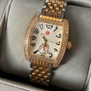 Michele Watch - Urban two tone rose gold diamond watch
